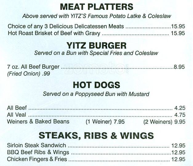 Menu of Yitz’s photo3