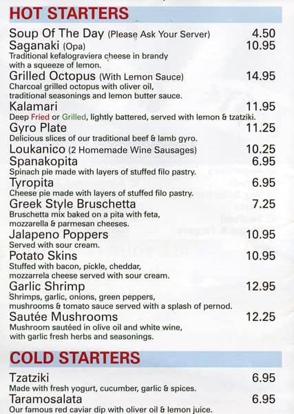Menu of Taste Of Greek Cuisine photo2