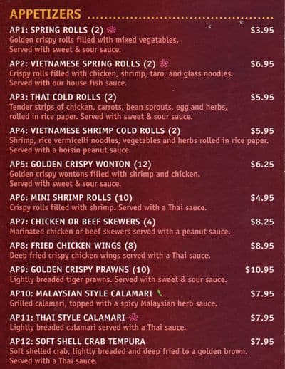 Menu of Funky Thai 2 Go photo2