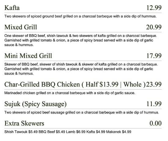 Menu of Paramount Fine Foods photo6