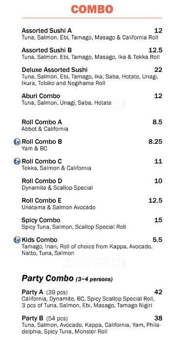 Menu of Tsuki Sushi Bar photo6