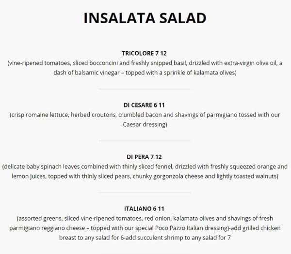 Menu of Poco Pazzo photo16