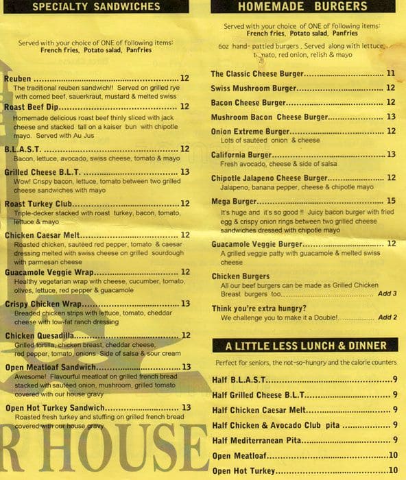 Menu of Crescent Harbour House Restaurant photo4