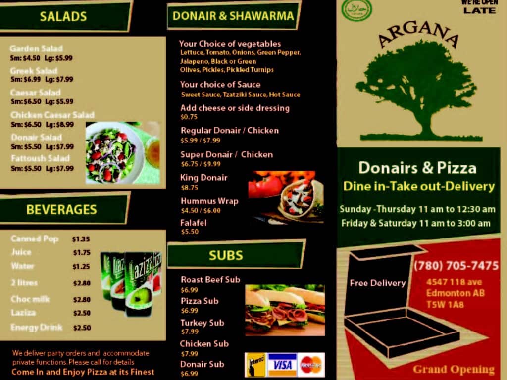 Menu of Argana Donair photo2