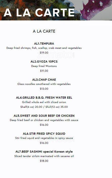 Menu of Yumei Sushi photo16