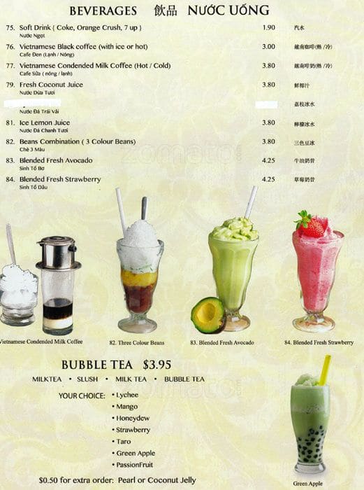 Menu of Le Pho photo7