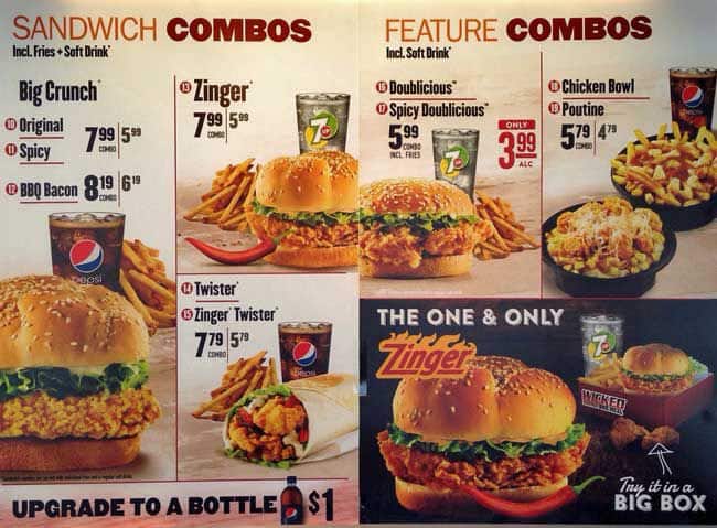 Menu of KFC photo2