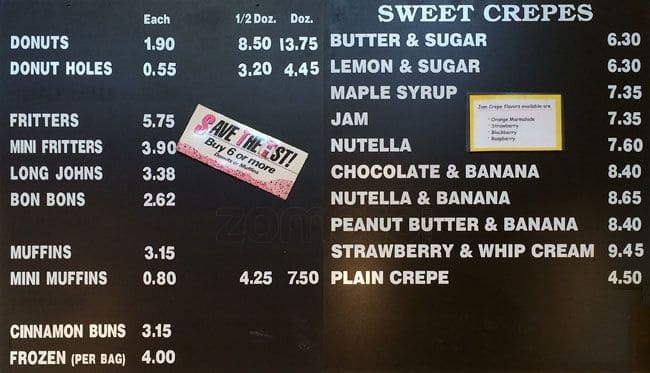 Menu of Lee’s Donuts photo2