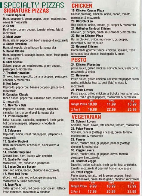 Menu of Bebe’s Pizza photo2