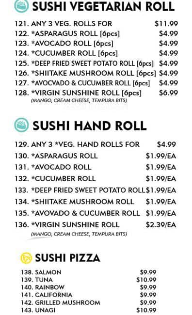 Menu of Sushi Bay photo10