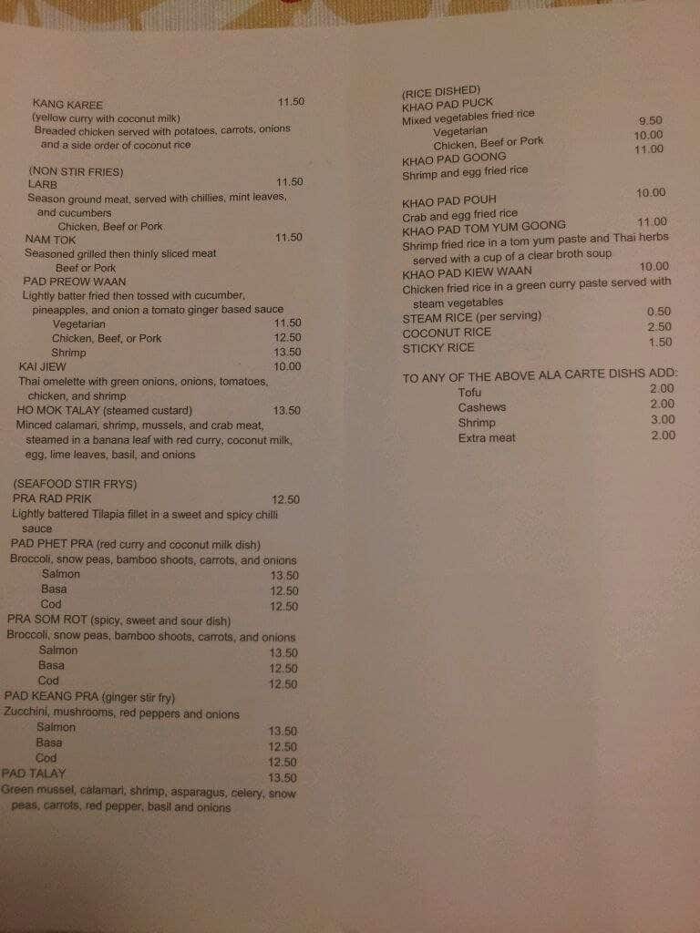 Menu of Sukhothai photo4