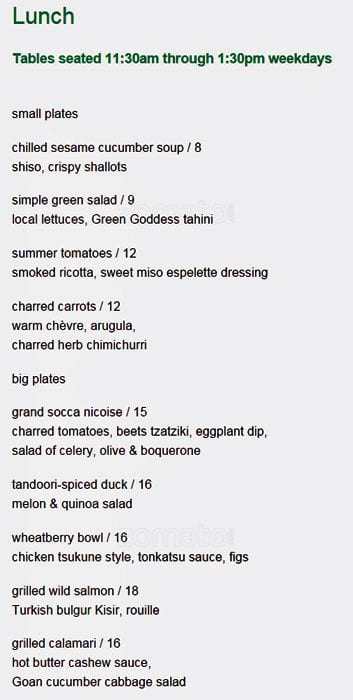 Menu of Gallery Grill photo2