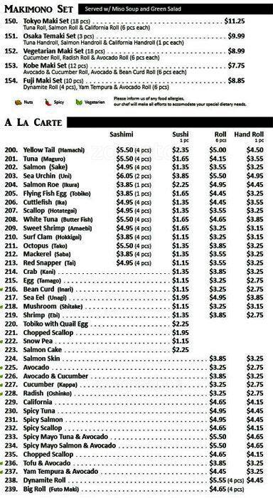 Menu of Sushi Sky photo7