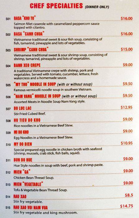 Menu of Pho Orchid photo7