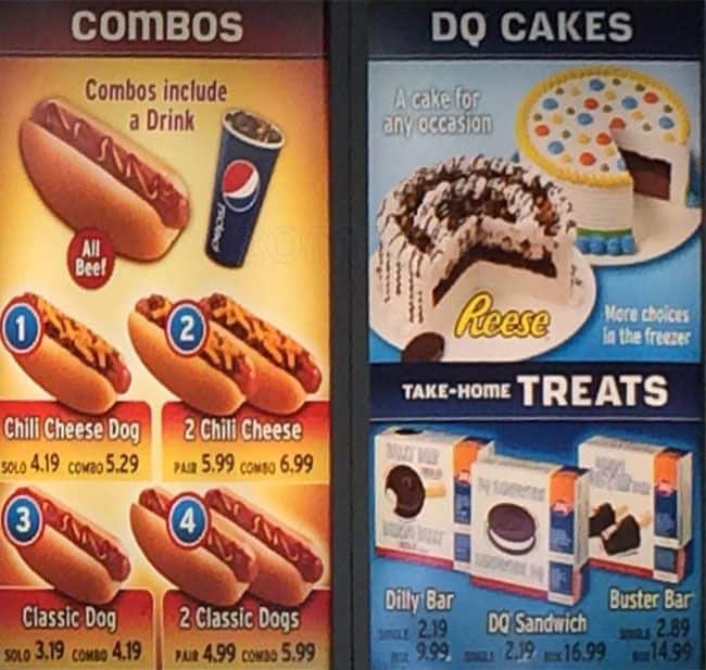 Menu of Dairy Queen photo3