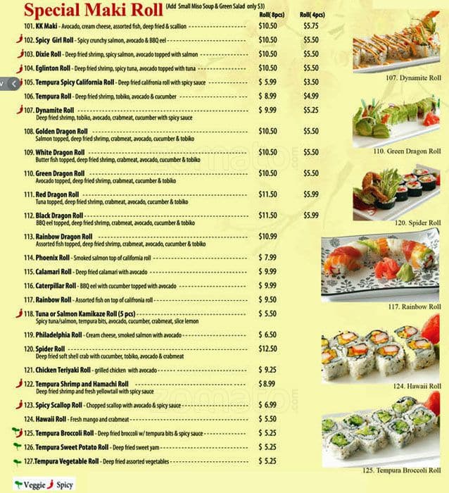 Menu of KK Sushi photo8