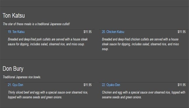 Menu of Sushi Kimu photo5