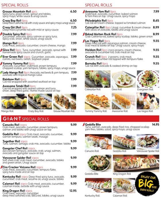 Menu of Sushi Giwa photo4