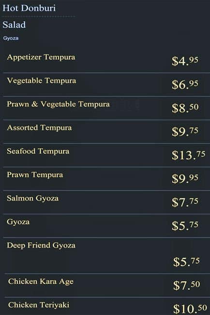 Menu of Isami Sushi photo2