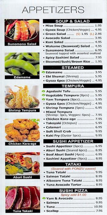 Menu of Kibo Sushi House photo2