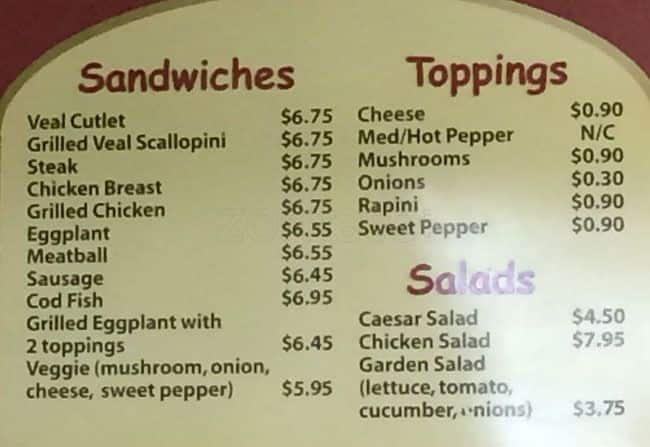 Menu of Centro Panini photo2