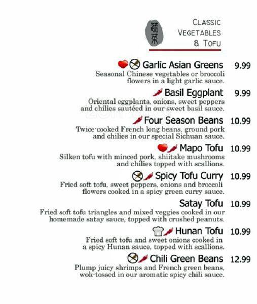 Menu of Celadon House photo9