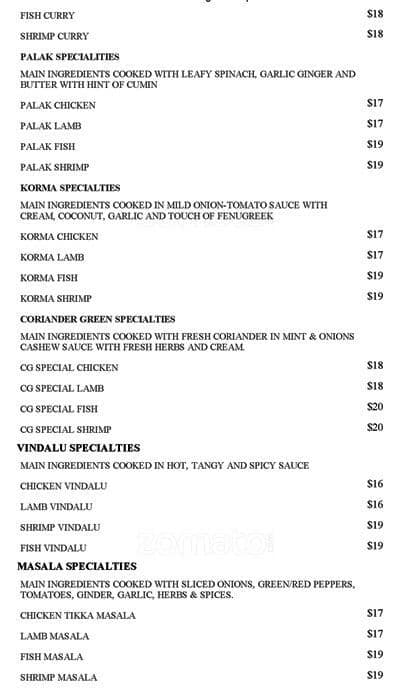 Menu of Coriander Green photo7