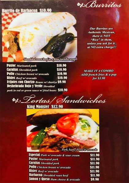 Menu of King’s Tacos photo6
