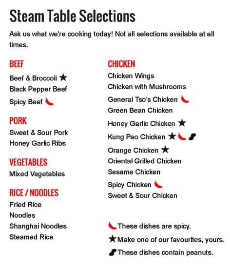 Menu of Manchu Wok photo8