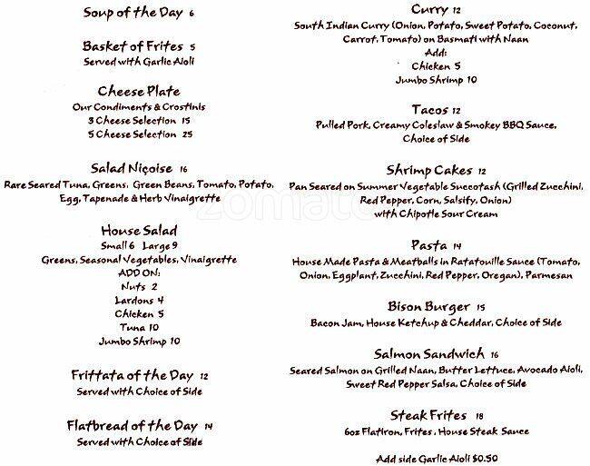 Menu of Canvas Resto-Bar photo2