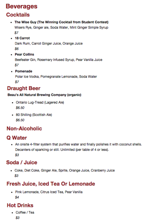 Menu of The Chefs’ House photo10