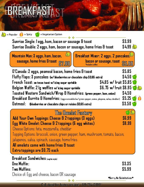 Menu of Ten Friends Diner photo2