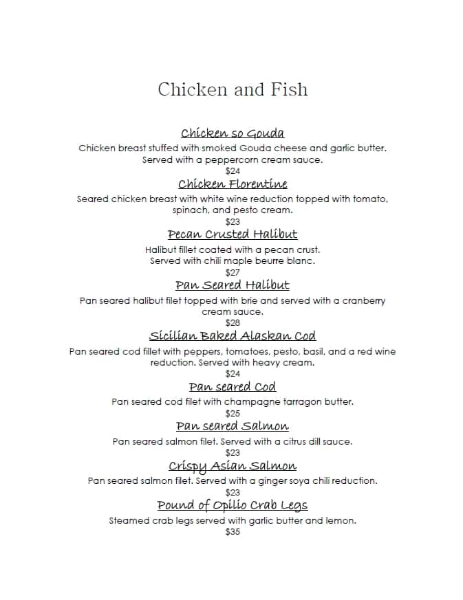 Menu of The Lookout Food & Drink photo5