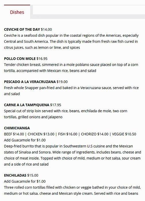 Menu of Señor Burrito photo2