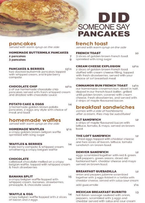 Menu of The Loft at Sandyview Farms photo5