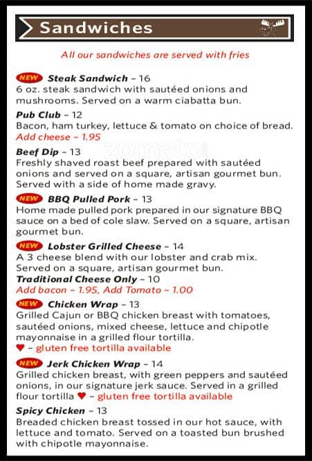 Menu of The Moose and Barrel photo8