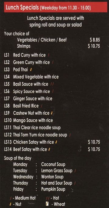 Menu of Taste Of Thailand photo5