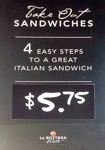 Menu of La Bottega Nicastro photo2