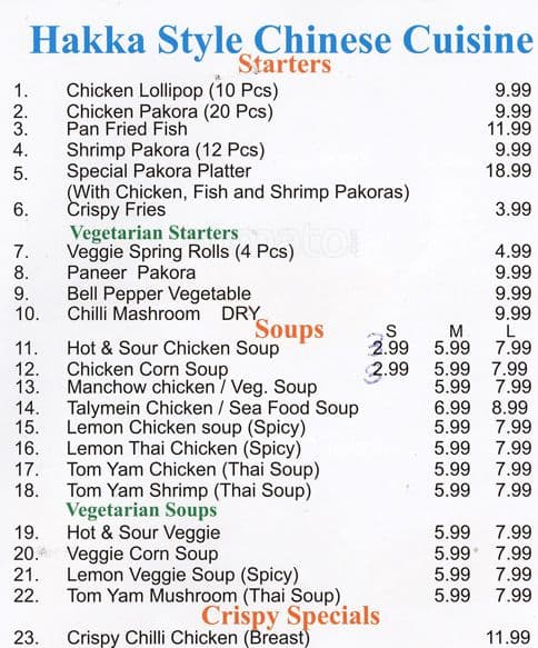 Menu of India Curry House photo2