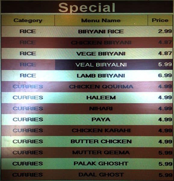 Menu of Biriyani King photo2