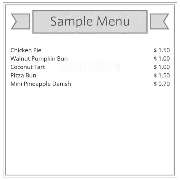 Menu of Maxim’s Bakery photo2