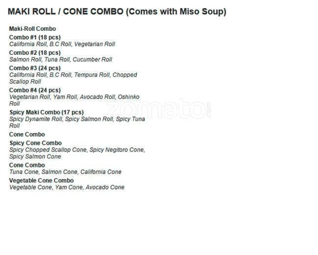 Menu of Osaka Island photo12