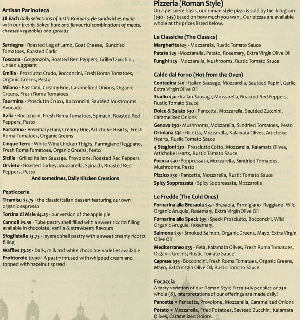 Menu of Sciue photo3