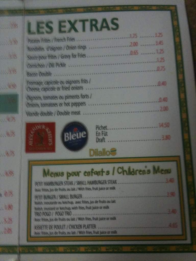 Menu of Dilallo Burger Original 1929 photo3