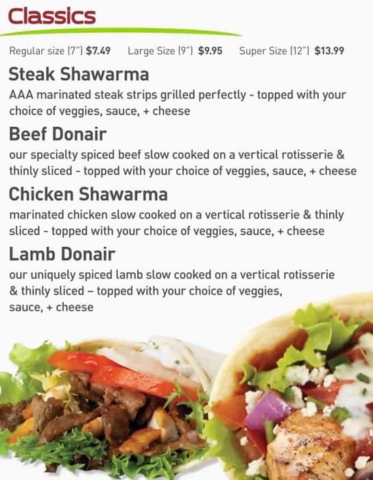 Menu of Prairie Donair photo4