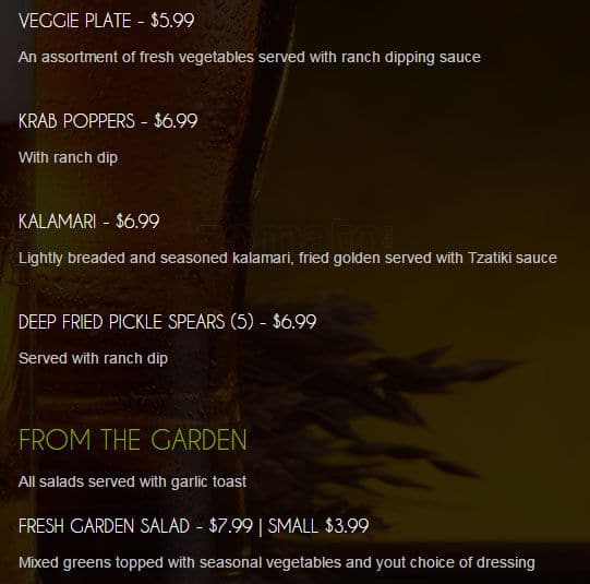 Menu of The Korner Pub photo3