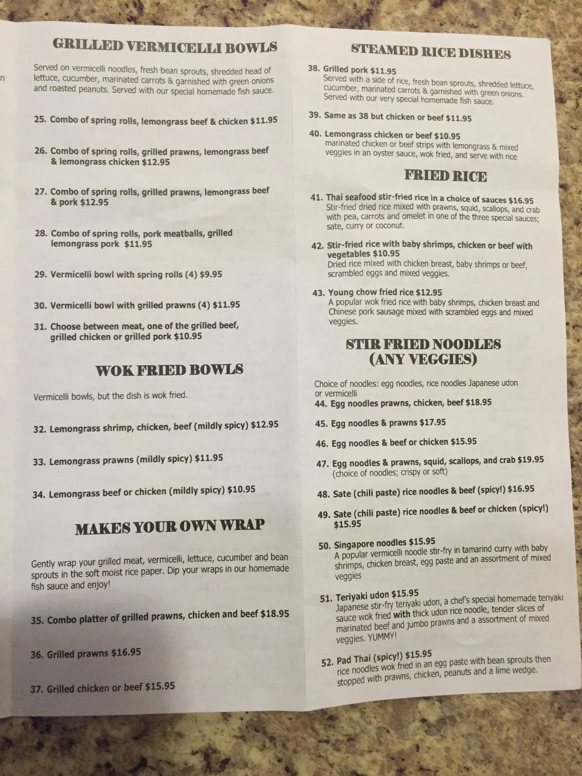 Menu of Thang Long photo4