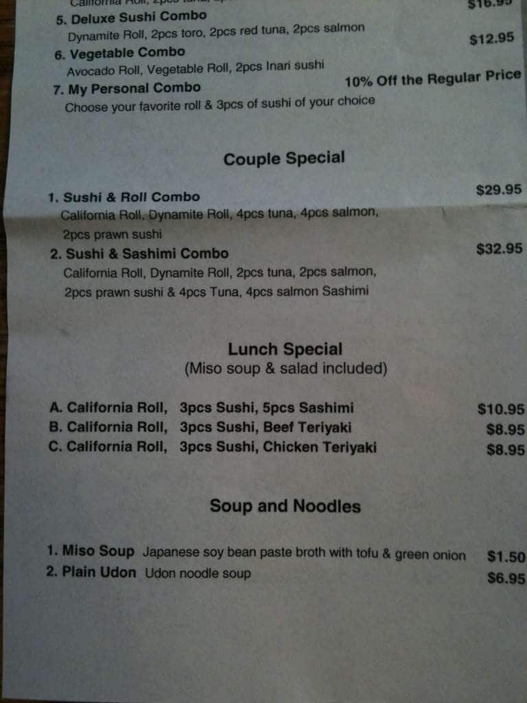 Menu of Sushi & Co. photo10