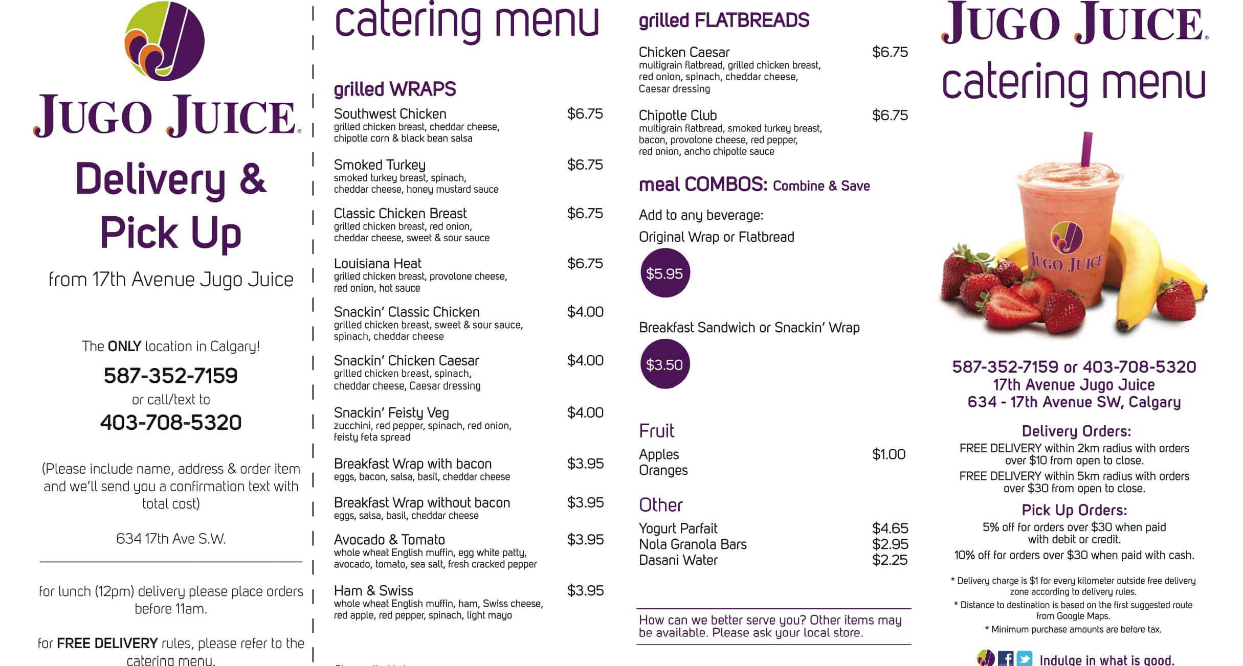 Menu of Jugo Juice photo2