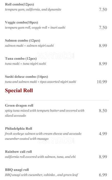 Menu of Hiro Japan photo8